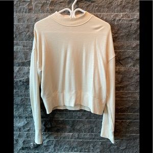 Fabletics cream sweatshirt. Size medium